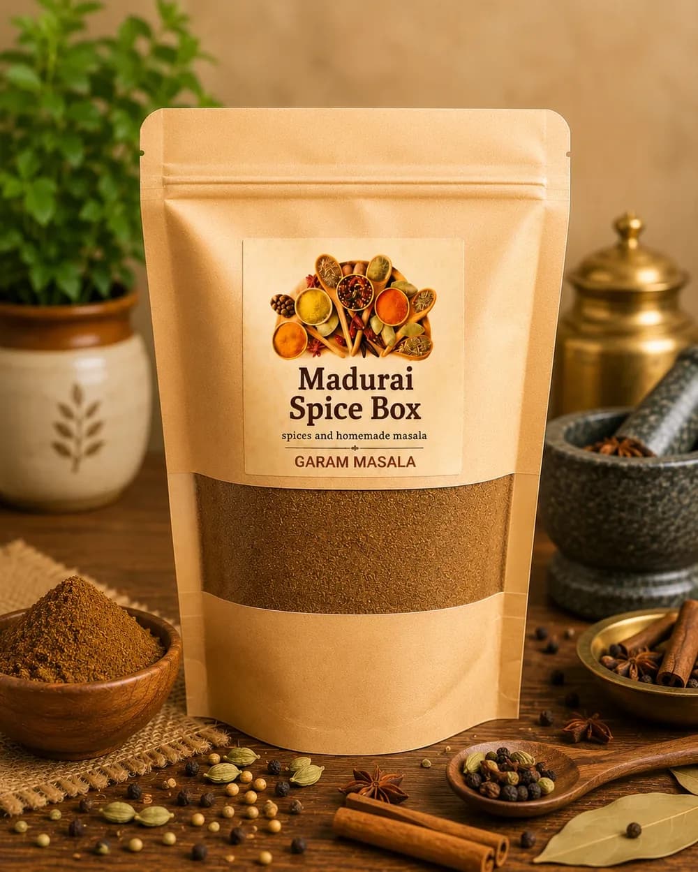 Madurai Spice Box freshly ground masala pack