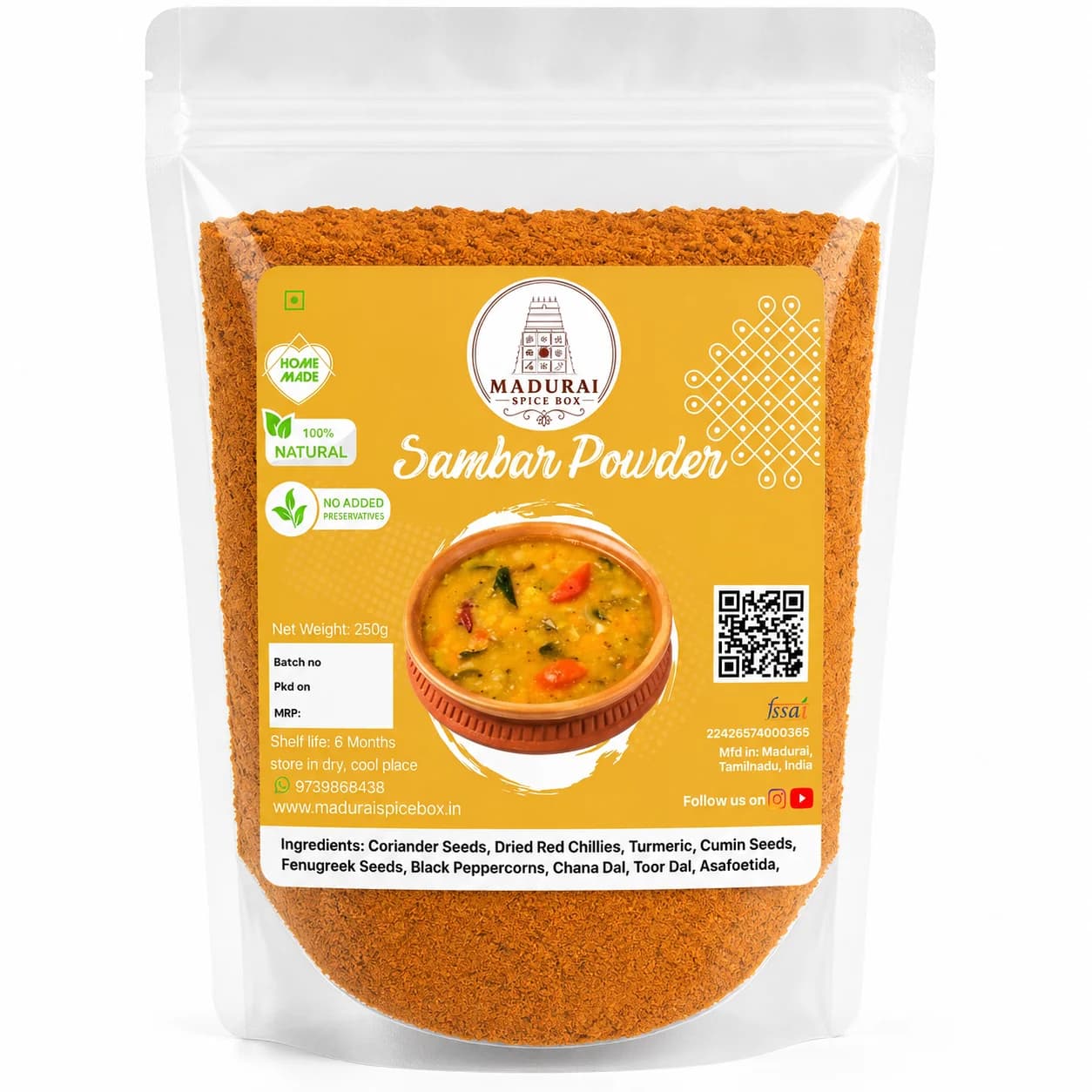 Sambar Powder — Spice Powders