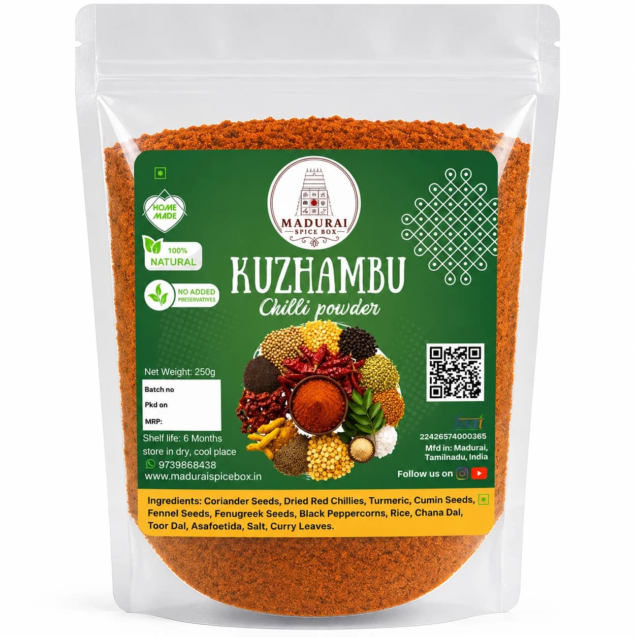 Kuzhambu Powder — Spice Powders