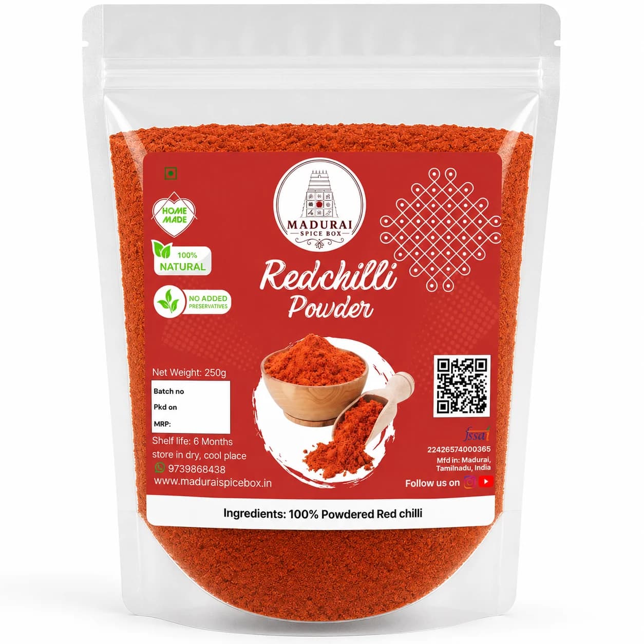 Red Chilli Powder — Spice Powders